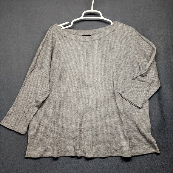 J Jill Wearever Top Womens Large Waffle Knit Pullover 3/4 Sleeve Knit Sweater - Picture 1 of 7